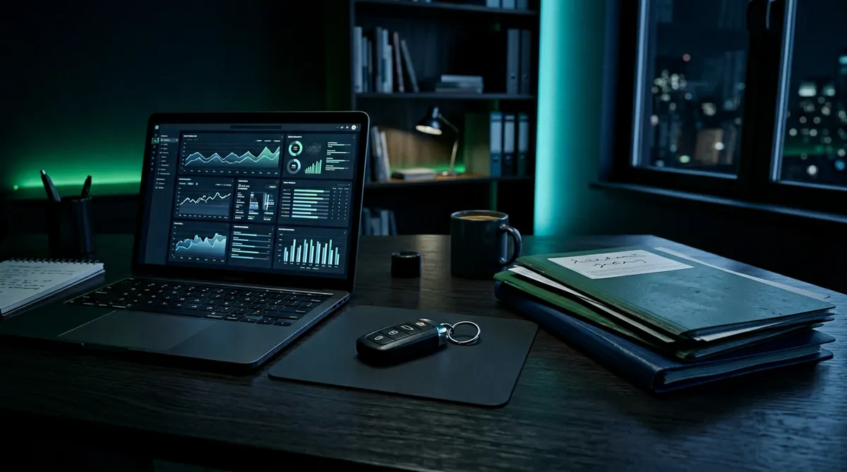 Stanowisko analityczne: dokumenty ubezpieczeniowe i notatki edukacyjne